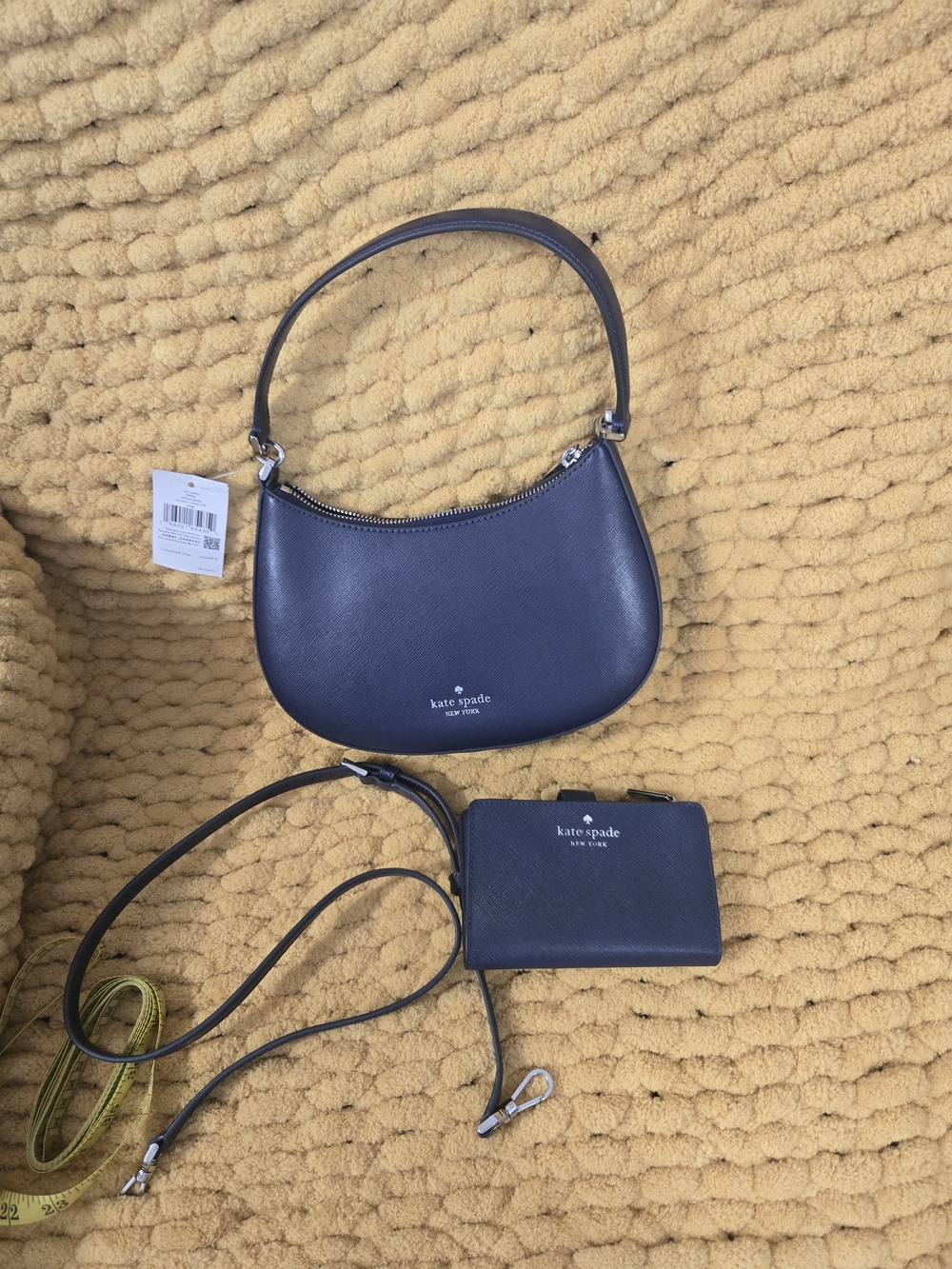 kate spade Navy Saffiano Shoulder Bag & Wallet Set